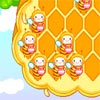 BEES IN HONEYCOMBS AND HONEY