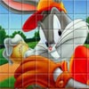 BUNNY WITH THE BALL IN THE PUZZLE