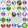 Game ICONS IN FLAT MAHJONG