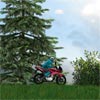 Game ON A MOTORCYCLE IN NATURE