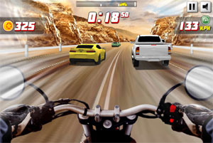 3D MOTORCYCLE RACING ON THE HIGHWAY